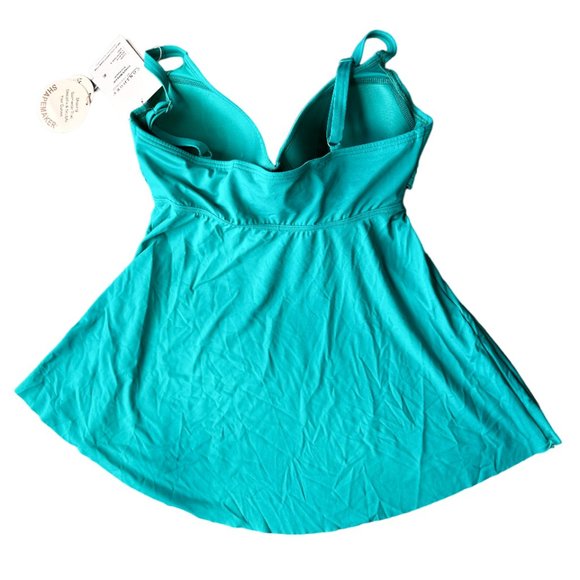 NWT CONTOURS BY COCO REEF DIAMOND WRAP BRA SIZED TANKINI TOP - Picture 4 of 5